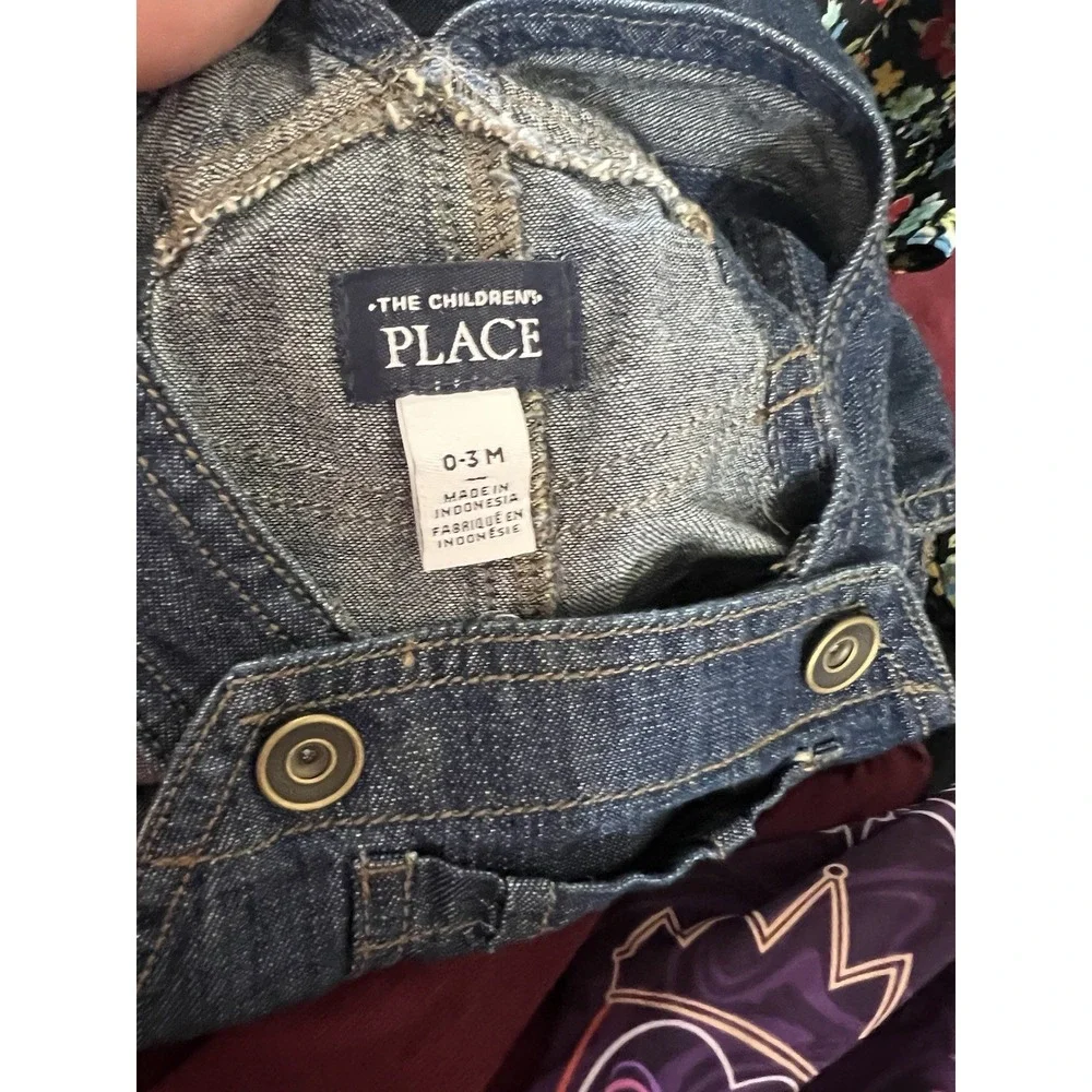 The Children's Place‎ Construction Patch Overalls Size 0-3m EUC